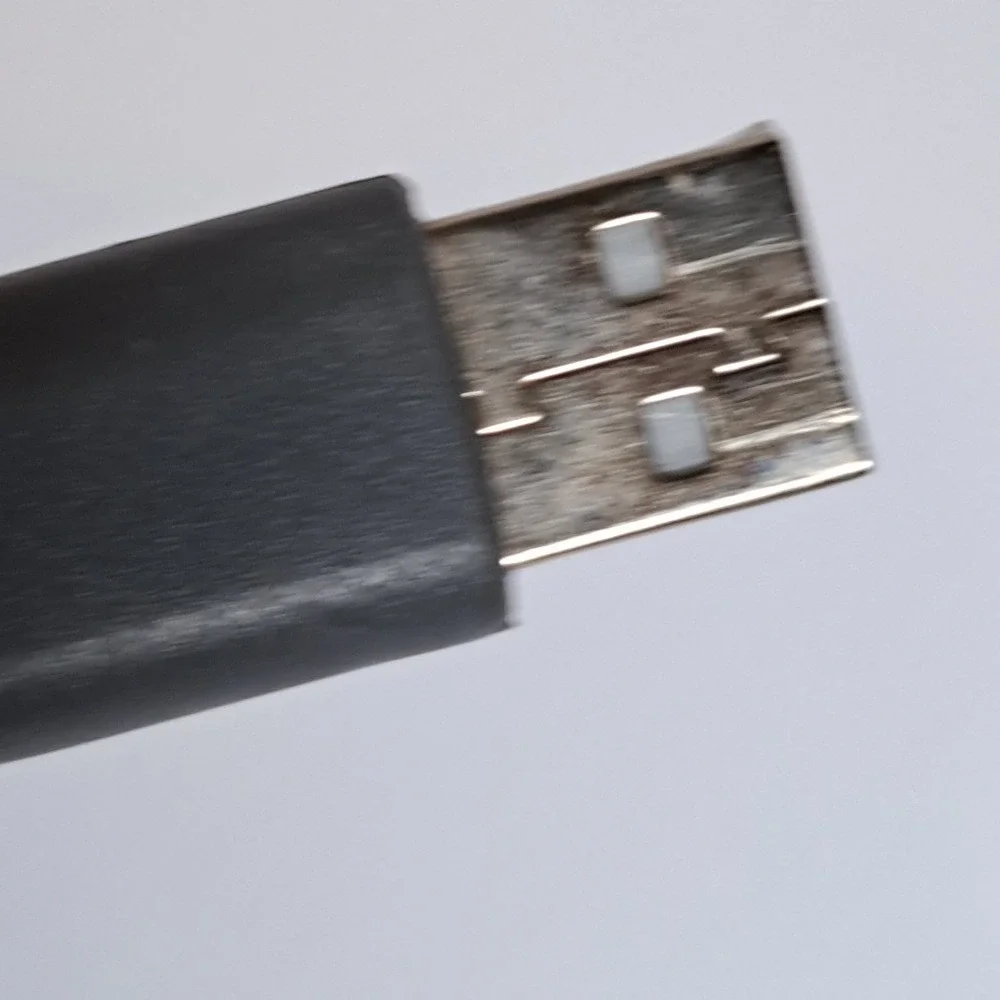 USB to Proprietary Multi-Pin XBOX 360 Adapter Cable Grey Off-White Retro‎ Gaming